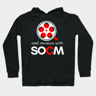 Reel Reviews with SOCM White Text Version (YouTube Movie Review Show) Hoodie